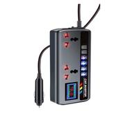 Potenza Convertitore Inverter 12 V/24 V CC A 220 V CA 200 W PD+QC3.0 Doppio Tipo C+4 Porte USB Caricabatterie Adattatore Alimentazione Accendisigari 9 In 1(With Voltage Display)