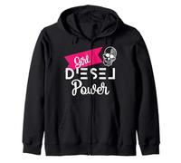 Potenza diesel della ragazza Felpa con Cappuccio