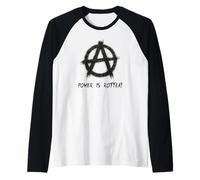 "Potenza è marcio!", Punks, punk-rock, anarchia Maglia con Maniche Raglan