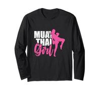 Potenza ed Eleganza Muay Thai Girl Maglia a Manica