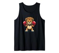 Potenza Knockout con questo fantastico leone e guantoni da boxe Canotta