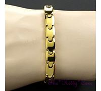 Potenza Magnetico Tungsteno CTS Artrite Dolore, 24 KGB Oro Sottile Bio Bracciale