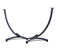 Potenza Supporto per Amaca in Acciaio 250 cm I Struttura Resistente Fino a 200 kg, Antiruggine, per 1 Persone, Ideale per Giardino, Terrazza I Telaio Universale per Amache Grandi, Colore Grafite