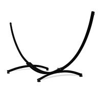 Potenza Supporto per Amaca in Acciaio 365 cm I Struttura Resistente Fino a 220 kg, Antiruggine, per 2 Persone, Ideale per Giardino, Terrazza I Telaio Universale per Amache Grandi (Nero)