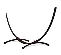 Potenza Supporto per Amaca in Acciaio 365 cm I Struttura Resistente Fino a 220 kg, Antiruggine, per 2 Persone, Ideale per Giardino, Terrazza I Telaio Universale per Amache Grandi (Marrone)