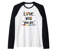 Potenziamento del mese dell'orgoglio LGBTQ - Self Love Gay Ally LGBT Pride Maglia con Maniche Raglan