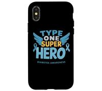 Potenziamento della consapevolezza del diabete dei supereroi di tipo uno Custodia per iPhone X/XS