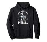 Potenziare il proprietario del cane mamma Pitbull Felpa con Cappuccio
