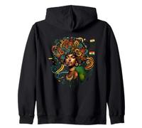 Potenziato bellezza africana vibrante arte afro Felpa con Cappuccio