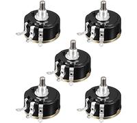 Potenziometro a cono singolo, 5PCS WX112 Potenziometro 3W Resistori variabili a filo avvolto a giro singolo Kit potenziometri da 100-47K Ohm (dimensioni : 100 Ohm) (Size : 100 Ohm)