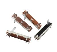 Potenziometro a scorrimento dritto stereo a due canali da 45 mm A10K A100K, 10 pezzi (100 K Ohm)