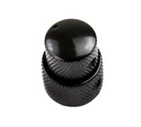 Potenziometro Con Cupola In Metallo A Doppia Manopola Concentrica Per Chitarra Elettrica Tono Basso Oro Nero Argento parti di chitarra(Black)