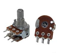 Potenziometro, controllo del volume, B10K B50K B100K, interruttore rotativo a pellicola di carbonio a 3/6 pin per apparecchiature audio per chitarra, albero in metallo, pezzo (6 pin B50K)