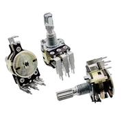 Potenziometro doppio RK16 con rubinetto 3BM50K × 2 con albero di posizionamento centrale lunghezza 20 mm 1 pz