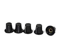 Potenziometro in metallo Resistori variabili Manopole di controllo Cappucci di copertura Potenziometri diametro foro 6mm 5 pezzi nero Accessori specializzati