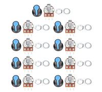 Potenziometro rotante metallico set per tensione e controllo corrente 9pcs B1K 2K 5K 10K 20K 50K 100K 500K 1M