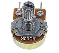 Potenziometro rotante Potenziometro rotante, confezione da 5, potenziometro lineare, asse da 15 mm con dadi e rondelle, 3 pin WH148, resistenze multiple da 1 kOhm a M Ohm, componente elettronica(500K