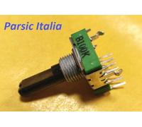 POTENZIOMETRO ROTATIVO B100K ALPHA 7 pin + 2 B 100K montaggio PCB ( = 20 PEZZI)