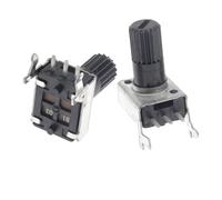 Potenziometro RV09 Verticale Orizzontale Tipo 15/20mm10K 50K 100K 5K 1K 2K WH09 Resistore regolabile 0932 1 pz(Horizontal 20MM,10K Ohm)
