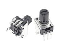 Potenziometro RV09 Verticale Orizzontale Tipo 15/20mm10K 50K 100K 5K 1K 2K WH09 Resistore regolabile 0932 1 pz(Vertical 15MM,10K Ohm)