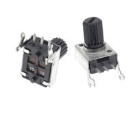 Potenziometro RV09 Verticale Orizzontale Tipo 15/20mm10K 50K 100K 5K 1K 2K WH09 Resistore regolabile 0932 1 pz(Horizontal 15MM,5K Ohm)