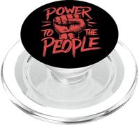Potere al popolo Pugno Rosso Dichiarazione audace PopSockets PopGrip per MagSafe