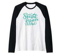 Potere antisociale per tossicodipendenti da Pilates Maglia con Maniche Raglan