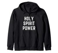 Potere dello Spirito Santo Abbigliamento Cristiano Adorazione della Fede Felpa con Cappuccio