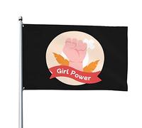 Potere Femminile Bandiere Di Benvenuto Durevole Bandiera Da Cortile Divertente Garden Flag Decorazione Per Fattoria Esterni All'Aperto 90X152Cm