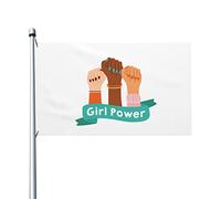 Potere Femminile Resistente Alle Intemperie Bandiere Di Benvenuto Con 2 Occhielli Bandiera Da Cortile Decorazione Per Fattoria Patio All'Aperto 90X150Cm