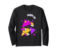 Potere Geometrico Pop Forme Astratte Bilanciate Maglia a Manica