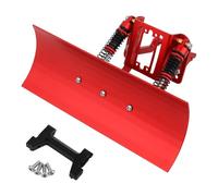 Pothyes TRX4M RC Kit pala da neve/spazzaneve in alluminio con olio ammortizzatore per RC 1/18 TRX-4M Crawler Upgrade (rosso)