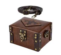 Potion Bottle Box - 12 Piece Mini Set With PU Leather Carrying Case And Adjustable Strap, Decorative Fantasy Storage Kit | Creative Costume Prop For Adults Teens Stage Shows Photography Partie