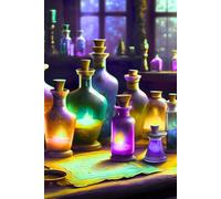 Potions and Spells Notebook: 200 page