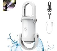 POTKFMN Lumilink Mini Torch, Mini Torcia Portachiavi Lumilink, Mini Torcia per Alimentazione di Emergenza, Portatile Ricaricabile Impermeabile per Campeggio All'aperto (White)