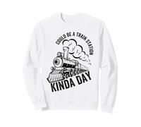 Potrebbe Essere Una Stazione Ferroviaria Tipo di Giorno Vintage Western Country Felpa