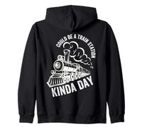 Potrebbe Essere Una Stazione Ferroviaria Tipo di Giorno Vintage Western Country Felpa con Cappuccio