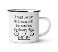 Potrei Apparire Come Se Ti Stessi Ascoltando Tè Tazze In Smalto Divertente Pazza