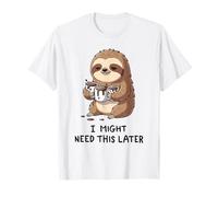 Potrei Aver Bisogno di Un caffè più Tardi - Lazy Sloth Caffeine Fix Maglietta