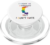 Potrei essere etero ma non odio il gay pride LGBT PopSockets PopGrip per MagSafe
