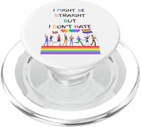 Potrei essere etero ma non odio il gay pride LGBT PopSockets PopGrip per MagSafe