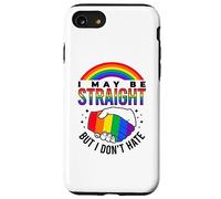Potrei essere etero ma non odio l'orgoglio LGBTQ Custodia per iPhone SE (2020) / 7/8