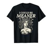 Potrei essere più cattivo Medusa Vintage mitologia greca Maglietta