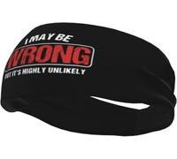 Potrei sbagliarmi, ma è altamente improbabile. Fascia per capelli antiscivolo ad asciugatura rapida, fascia classica per yoga, per uomo e donna.