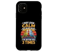 Potrei sembrare calmo, ma nella mia testa ti ho morso 3 volte Custodia per iPhone 11