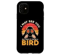 Potrei vederti, ma solo se sei un uccello Birdwatcher retrò Custodia per iPhone 11