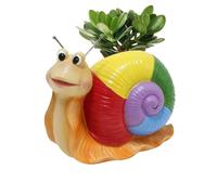 Pots De Fleurs Pour Planteur Et Pour Intérieur, Conception De La Forme D'escargot Du Porte-stylo De Cactus Cacti Pots, Planteur De Piante Da Giardino Polyvalent Coloré Pour Intérieur