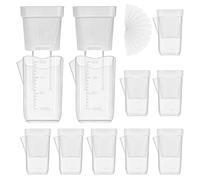 Pots de Plantes Autonomes | Lot de 10 Cache-Pots Transparents à Réserve d'Eau | Mini Pot d'Intérieur pour Culture Semi- pour Boutures Violettes Africaines, Arrosage Intelligent et Facile