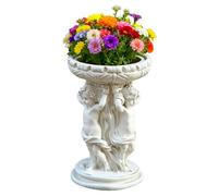 POTS PLASTER - SCULTTURA RETRO RETRO CONTENITARIO 'ANGELLA, POT FOWER ANGEL STATUE | POTTO DI FLOORE EUROPEGGIO COMMERCIALE OUTDOOR PATTO PER IL PATURA DEL PATURE DEL GIARDINO YARD BALCONE CAMERA