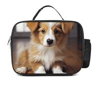 POTSCBVW Borsa termica per il pranzo con cucciolo di cane, grande capacità, con fibbia di sicurezza, a prova di perdite, borsa termica per lavoro, palestra, picnic, viaggi e attività all'aperto